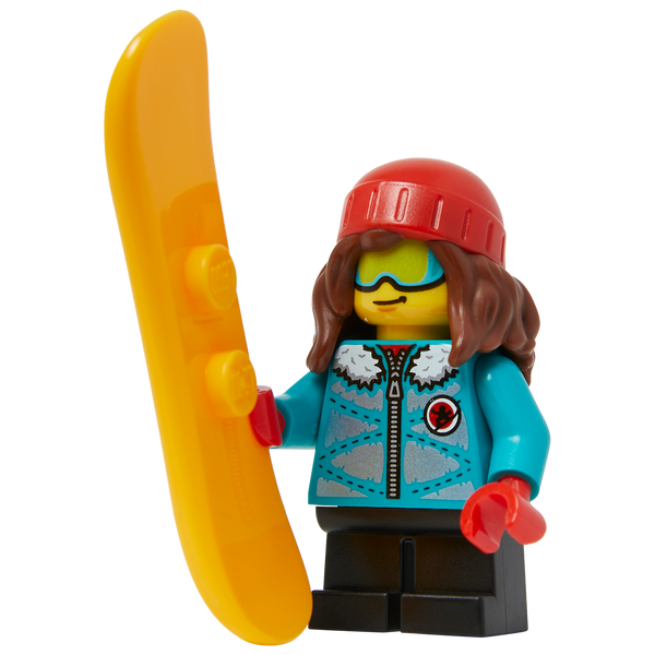 Minifigure Happy Snowboard Girl