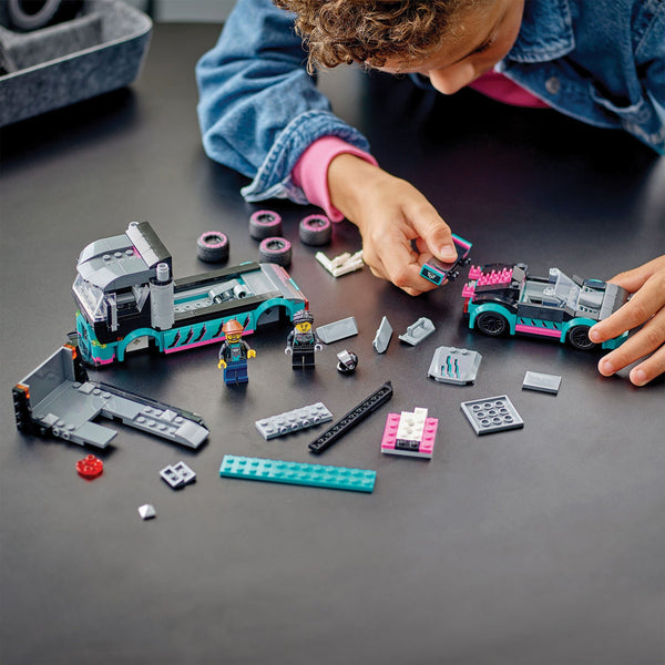 LEGO® City Race Car and Car Carrier Truck
