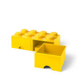 LEGO® 8-Stud Storage Brick 2 Drawers - Yellow