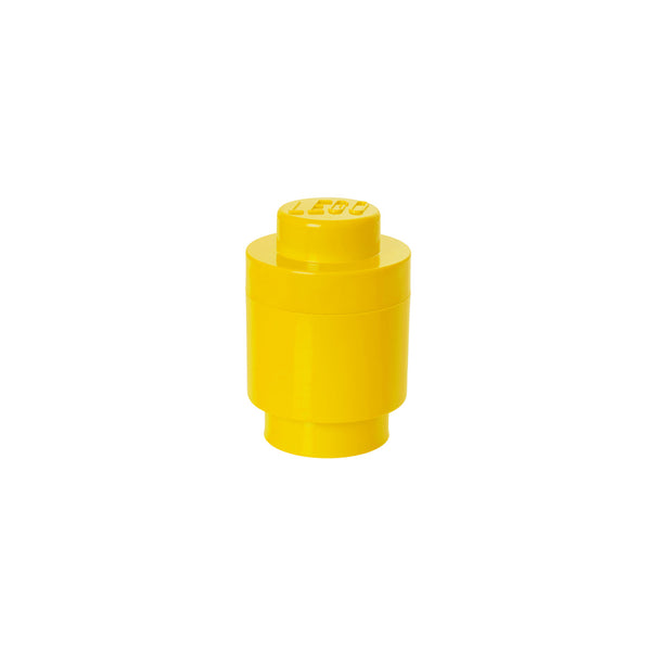 LEGO® Storage Brick 1 Round - Yellow