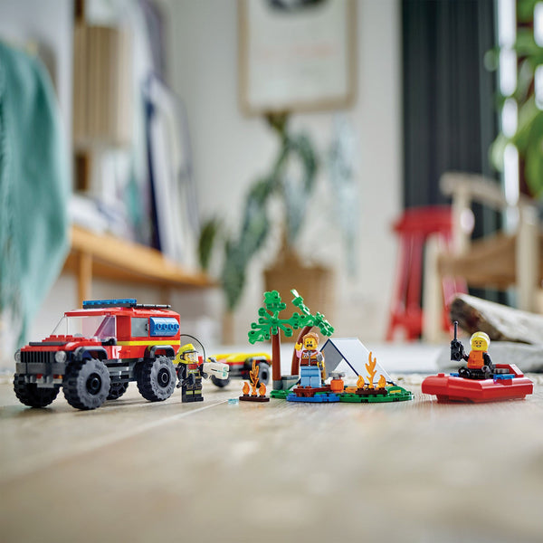 LEGO® City 4x4 Fire Truck with Rescue Boat