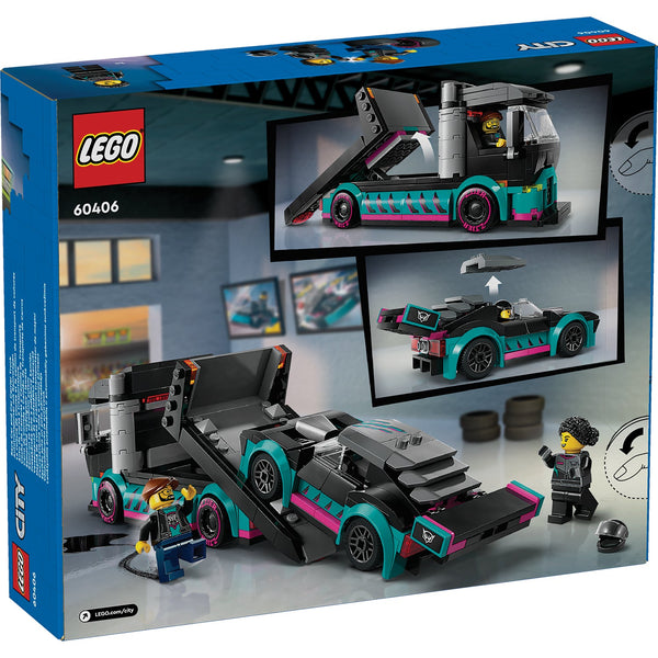 LEGO® City Race Car and Car Carrier Truck