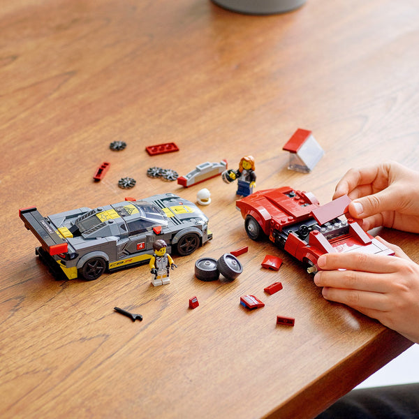 LEGO® Speed Champions Chevrolet Corvette C8.R Race Car and 1968 Chevrolet Corvette
