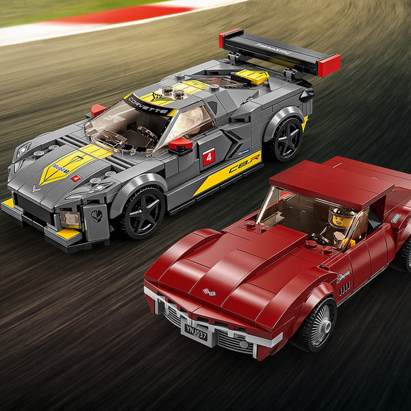 LEGO® Speed Champions Chevrolet Corvette C8.R Race Car and 1968 Chevrolet Corvette