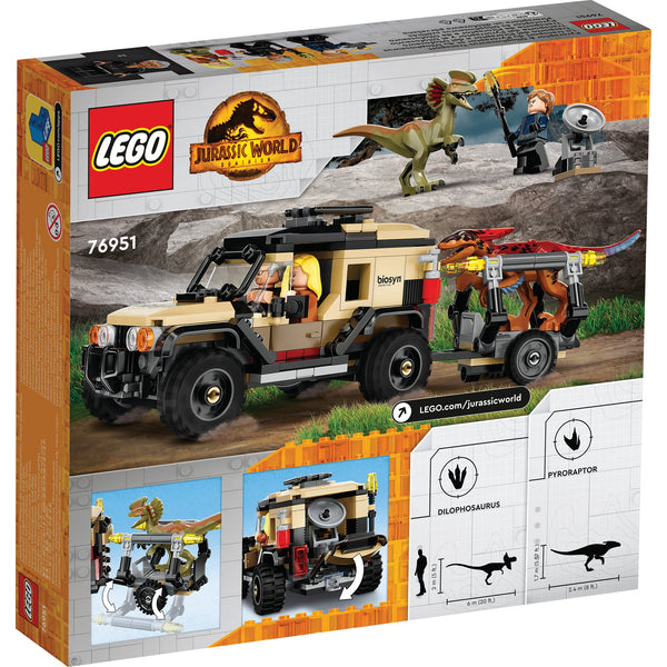 LEGO® Jurassic World Pyroraptor & Dilophosaurus Transport