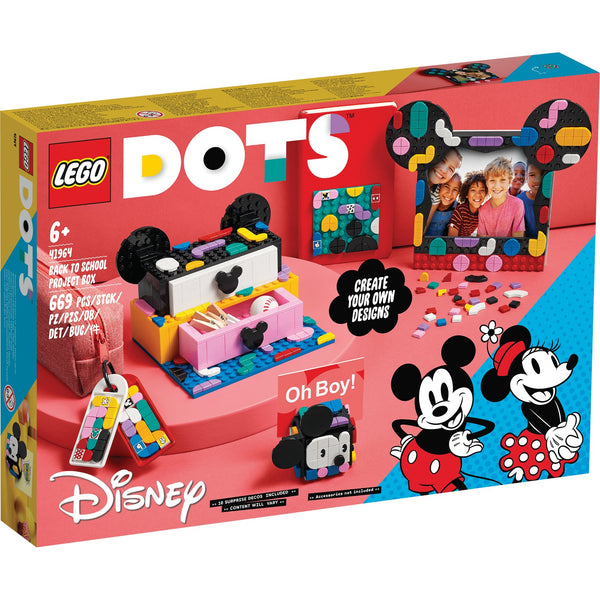 LEGO® DOTS™ Disney™ Mickey Mouse & Minnie Mouse Back-to-School Project Box