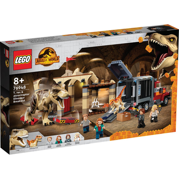 LEGO® Jurassic World T. rex & Atrociraptor Dinosaur Breakout