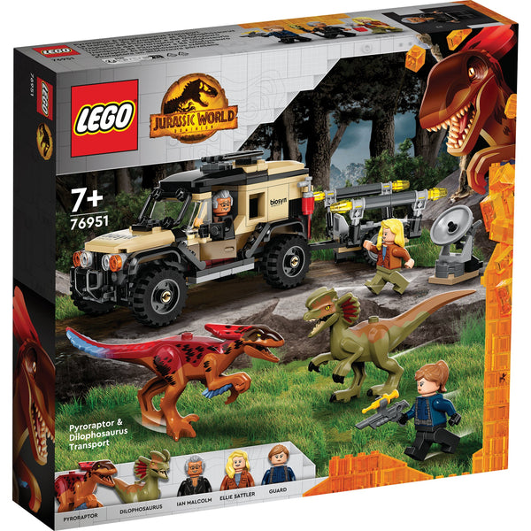 LEGO® Jurassic World Pyroraptor & Dilophosaurus Transport