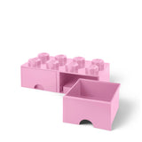 LEGO® 8-Stud Storage Brick 2 Drawers - Light Pink