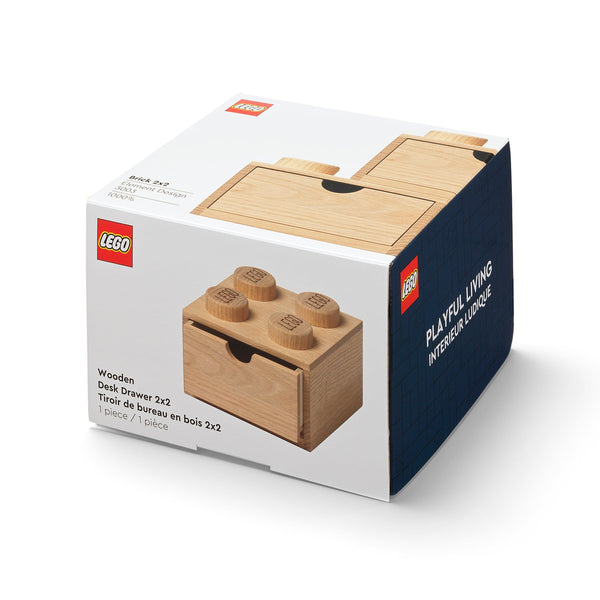 LEGO® Wooden Desk Drawer 4 – Light Oak