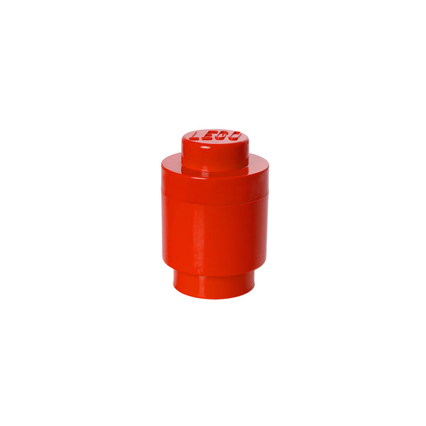 LEGO® Storage Brick 1 Round - Red