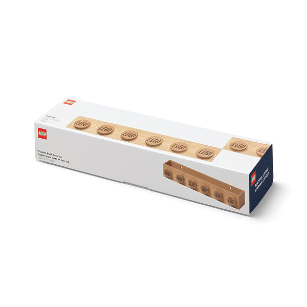 LEGO® Wooden Book Rack - Light Oak