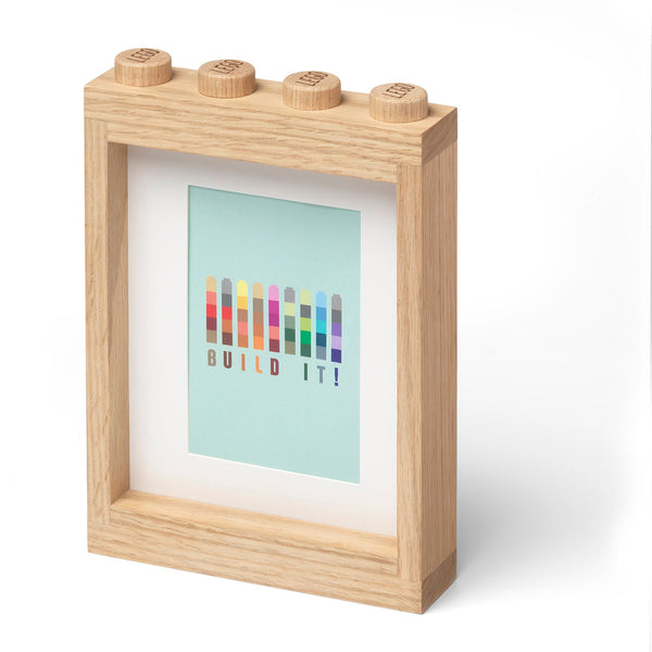 LEGO® Wooden Picture Frame - Light Oak
