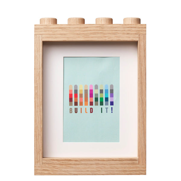 LEGO® Wooden Picture Frame - Light Oak