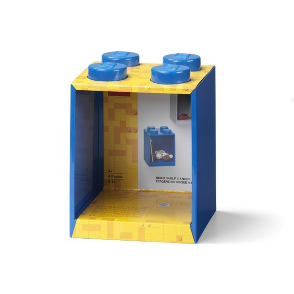 LEGO® 4-Stud Brick Shelf - Bright Blue