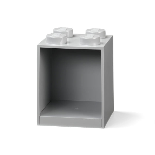 LEGO® 4-Stud Brick Shelf  - Medium Stone Grey