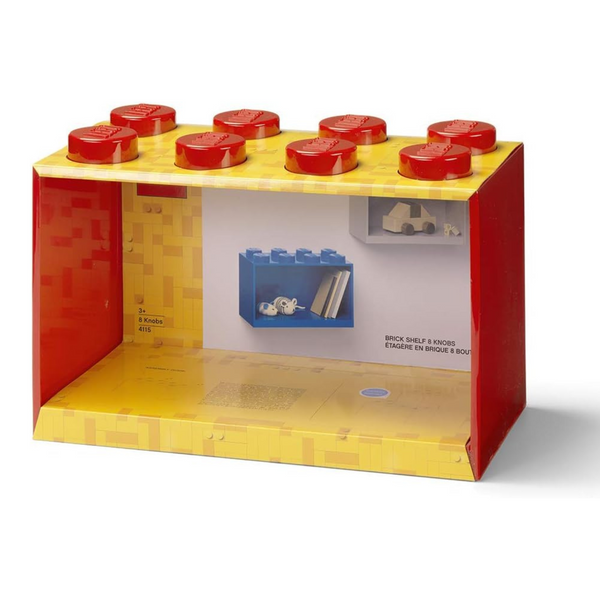 LEGO® 8-Stud Brick Shelf - Bright Red