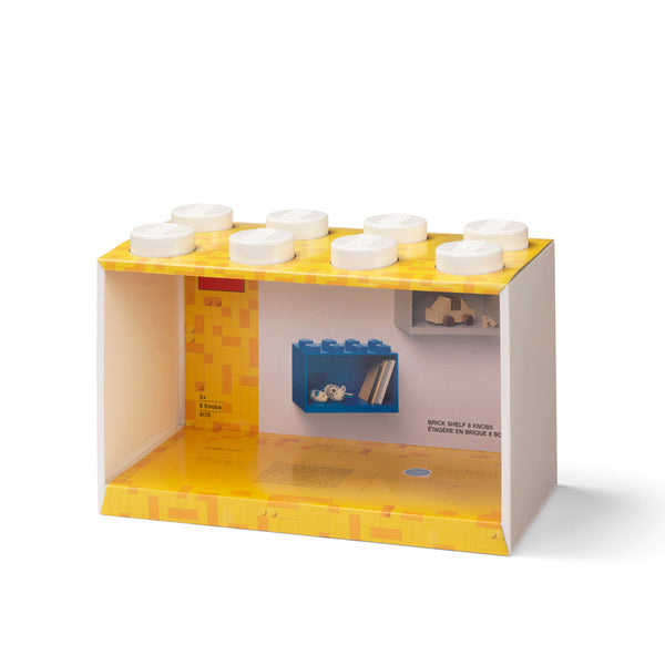LEGO® 8-Stud Brick Shelf - White