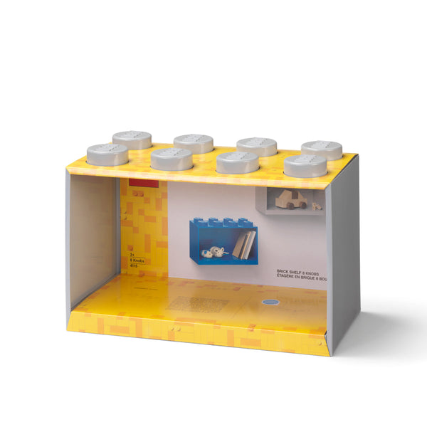 LEGO® 8-Stud Brick Shelf - Medium Stone Grey
