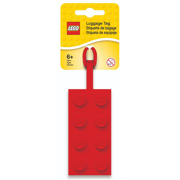 LEGO® 2x4 Brick Bag Tag - Red