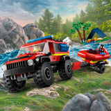 LEGO® City 4x4 Fire Truck with Rescue Boat