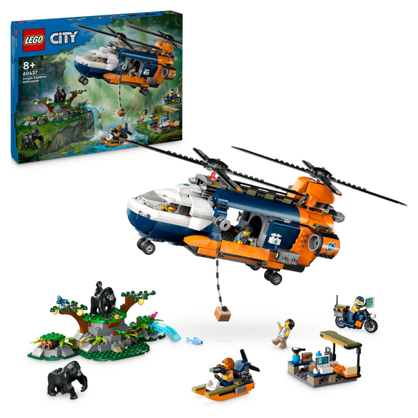 LEGO® City Jungle Explorer Helicopter at Base Camp