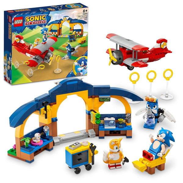 LEGO® Sonic the Hedgehog™ Tails Workshop and Tornado Plane