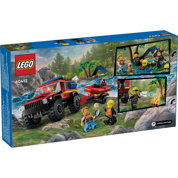 LEGO® City 4x4 Fire Truck with Rescue Boat