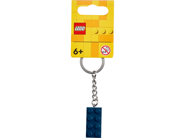 LEGO® Keyring 2x4 Stud – Earth Blue