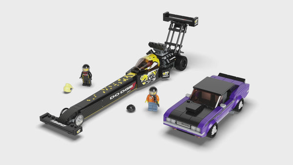 LEGO® Speed Champions Mopar Dodge//SRT Top Fuel Dragster and 1970 Dodge Challenger T/A